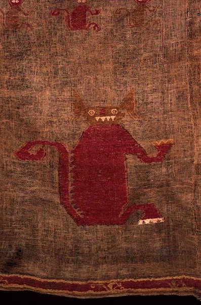 Detail from a Shroud by Peruvian School